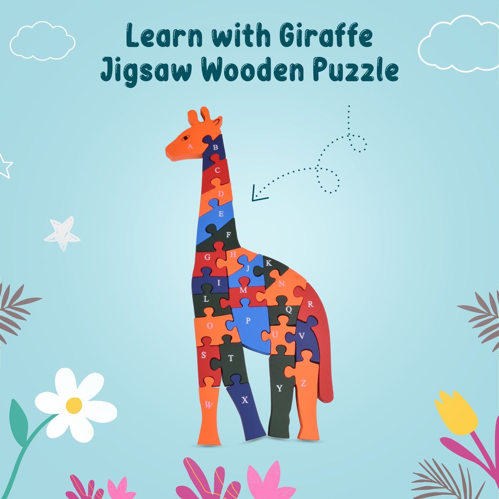 Jigsaw Wooden Puzzle | Giraffe Jigsaw Puzzle | Wooden Giraffe Puzzle | Wooden Puzzles | Wooden Puzzles For Adults | Wooden Puzzles For Kids | Wood Best Puzzles | Nautilus Wooden Puzzles | Wooden Jigsaw | Wooden Animal Puzzles