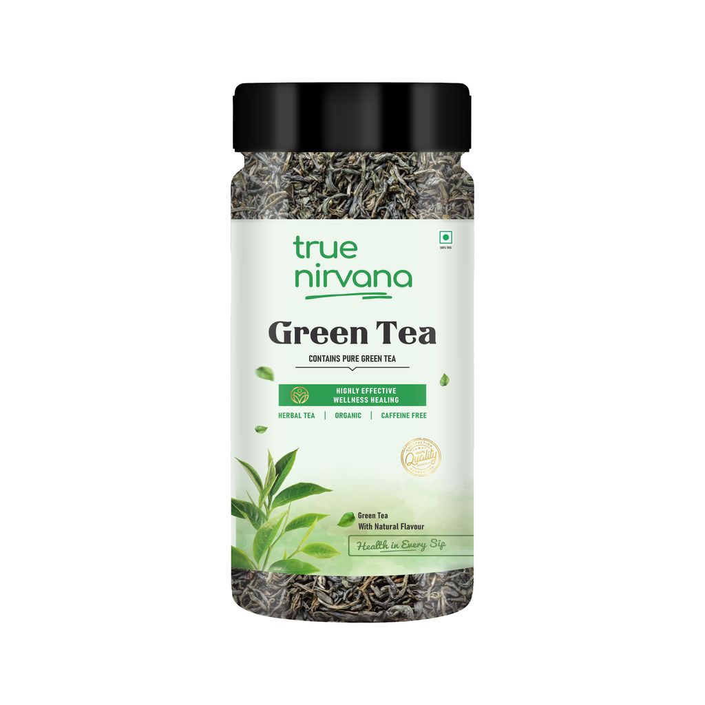True Nirvana Green Tea – Pure Organic Loose Leaf Herbal Tea – Rich in Antioxidants for Detox & Wellness