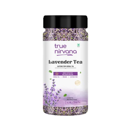 True Nirvana Lavender Tea – Calming Herbal Infusion for Stress Relief & Better Sleep – 100% Natural, Organic & Caffeine-Free