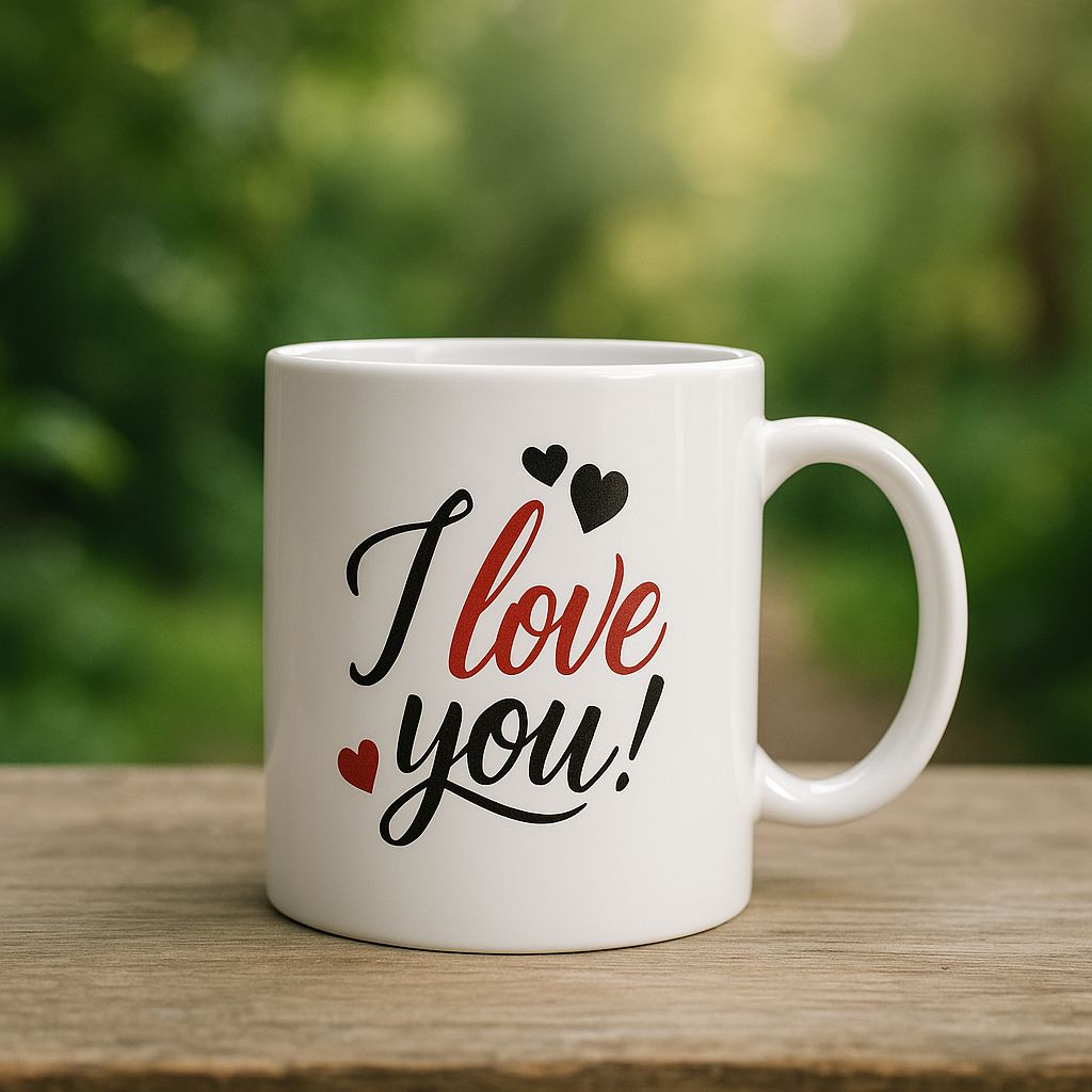 I Love You Coffee Mug - Romantic Gift for Her/Him