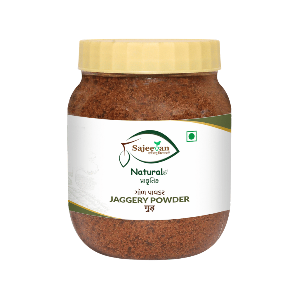 Sajeevan Natural Jaggery Powder – Tea Gud Powder | Pure & Unrefined Gud from Sugarcane Juice | Chemical-Free, Nutrient-Rich Sweetener for Tea, Indian Sweets & Daily Cooking | 400g Hygienic Pack