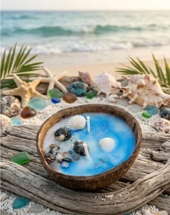 Ocean Drift coconut candle