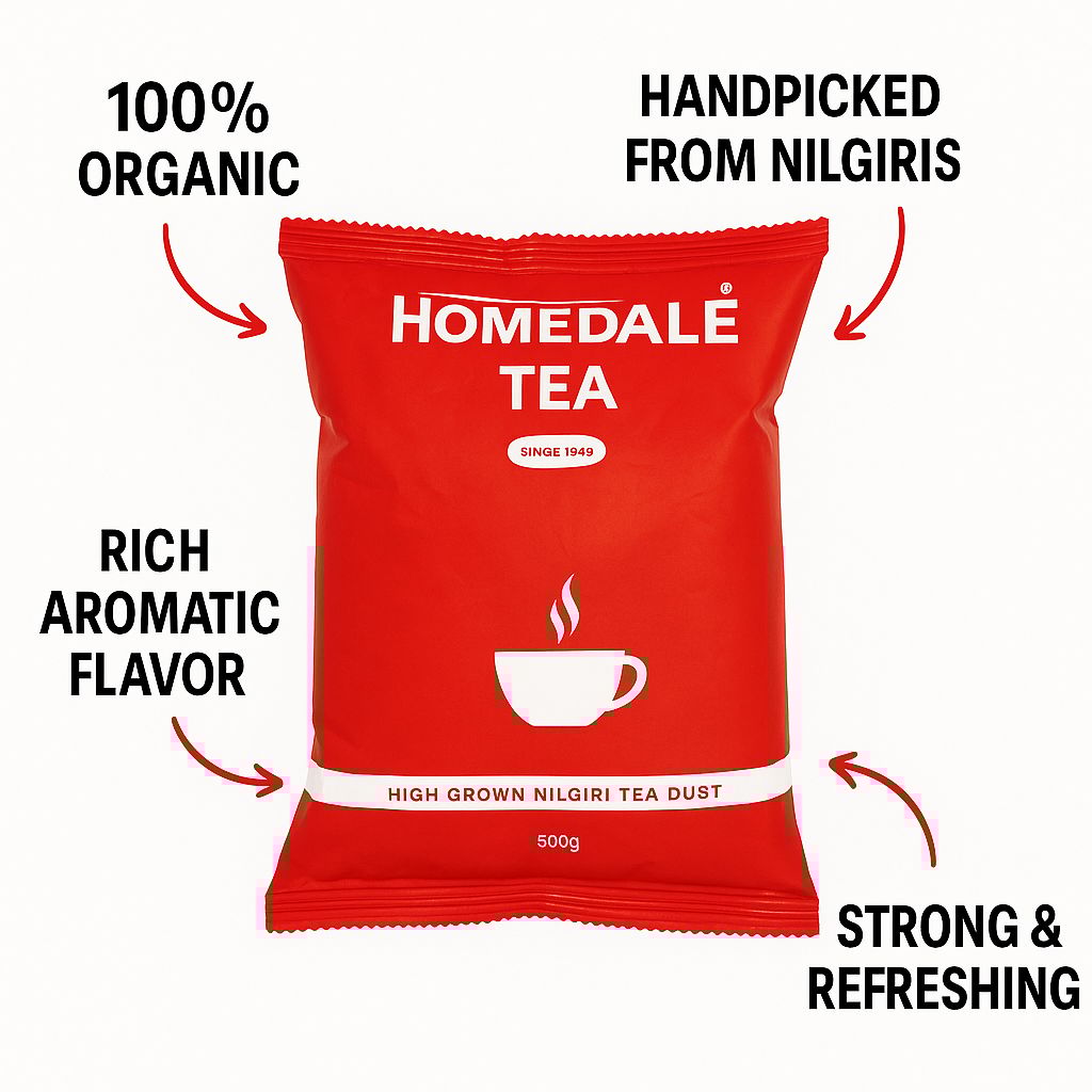 Homedale Tea 500 g High Grown Nilgiri CTC Black Tea