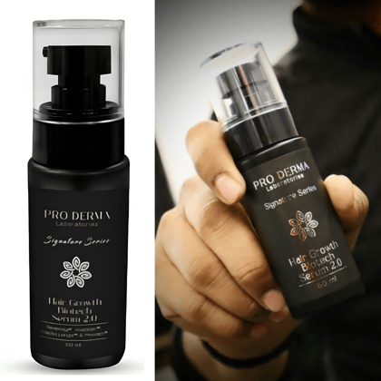 Pro Derma Hair Growth Biotech Serum 2.0 – Advanced Hair Regrowth Formula with Award-Winning Ingredients for Fuller, Thicker, Healthier Hair and Hair Thinning Prevention