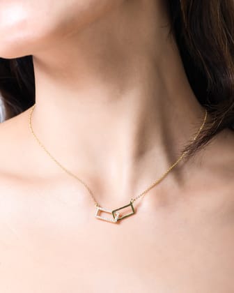 Interlocking Rectangle Necklace