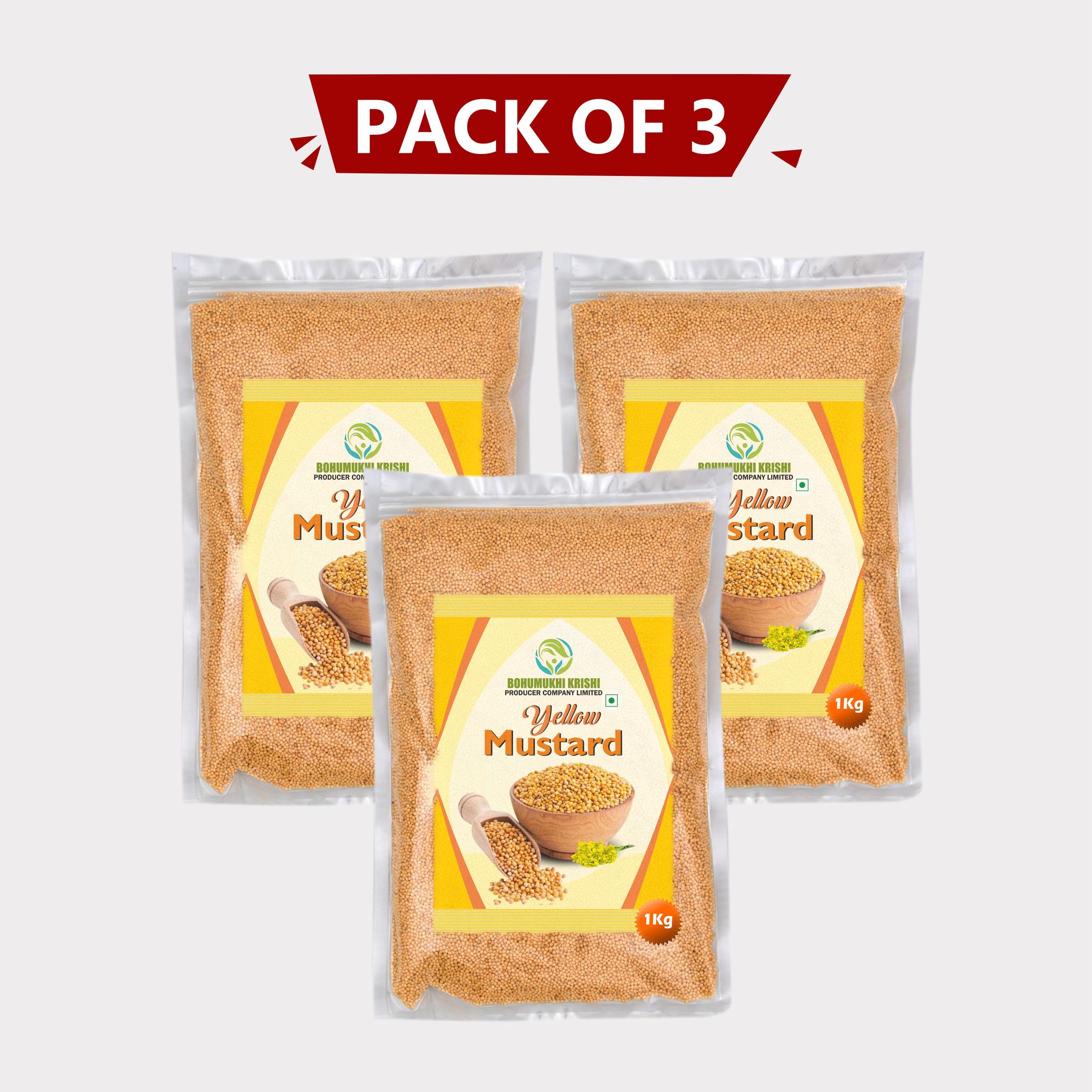 Yellow Mustard Seed (Pack of 3)