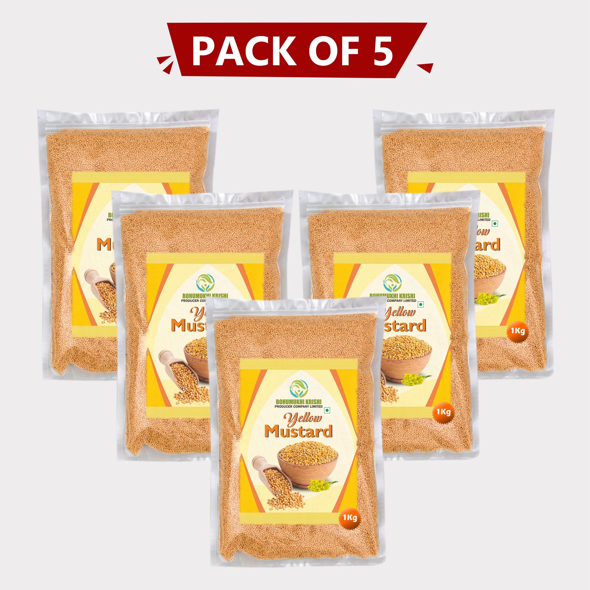 Yellow Mustard Seed (Pack of 5)