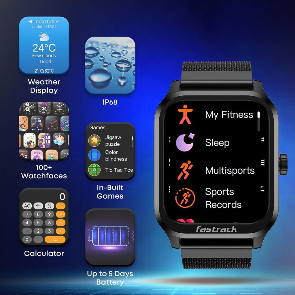 Fastrack Jupiter Retro Smart Watch