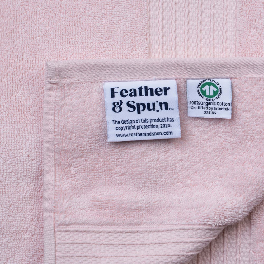 Luxurious Men Feather & Spun Organic Cotton Bath Towel | Lavender Fragrance | GOTS Certified | A