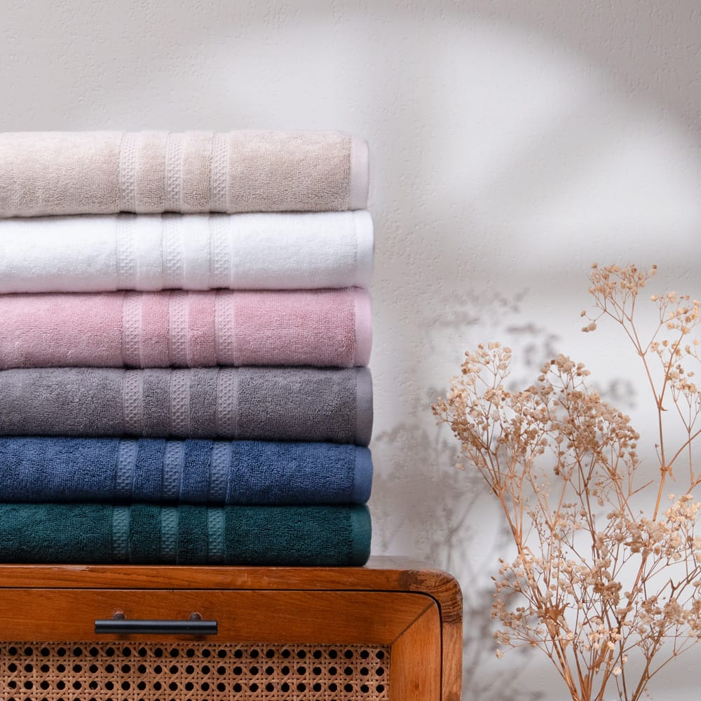 Best Men Feather & Spun Bamboo Cotton Bath Towel | Lavender Fragrance | Oeko-TEX® Standard 100 |