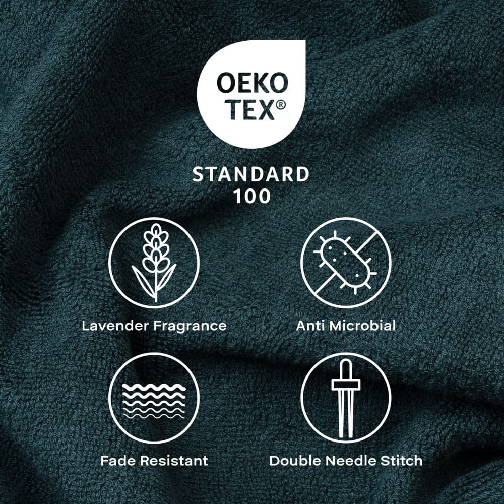 Affordable Men Feather & Spun Bamboo Cotton Hand Towel | Lavender Fragrance | Oeko-TEX® Standard