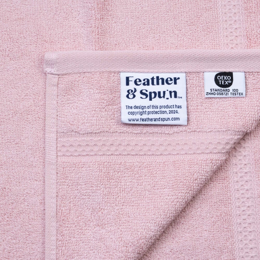 Luxurious Men Feather & Spun Bamboo Cotton Face Towel(Pack of 4) | Lavender Fragrance | Oeko-TEX