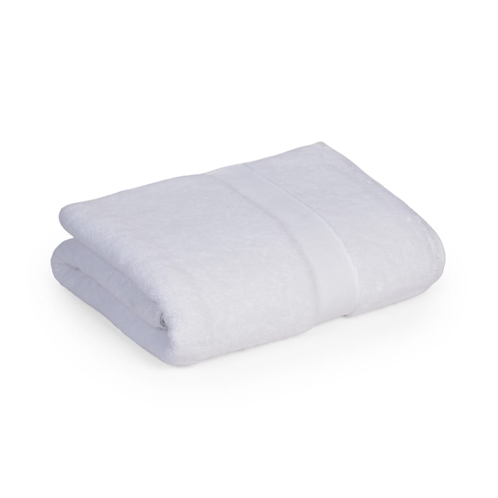 Feather & Spun Lavender Scented Bath Towel | Oeko-TEX® Standard 100 | Fade-Resistant| Anti Microbial | Double Needle Stitch | 800 GSM Pure Cotton 76 x 137 cm (Pure Snow)