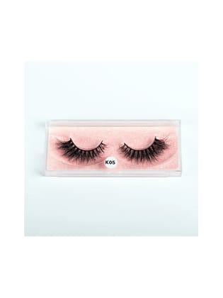 BOBI False Eyelash, Eye Makeup Lash 5D Kliche Long Natural Eyelashes |15mm Soft, Comfortable, Non-irritating, Lightweight & Reusable For Women (K05) - 1 Pair BOBI False Eyelash, Eye Makeup Lash 5D Kliche Long Natural Eyelashes |15mm Soft, Comfortable, Non-irritating, Lightweight & Reusable For Women (K05) - 1 Pair