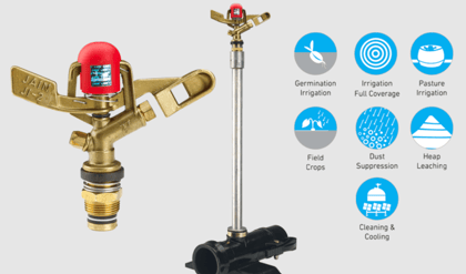 Jain Irrigation - Brass Sprinkler JI2 Metal Nozzle 5.1X3.1mm Pack of 1