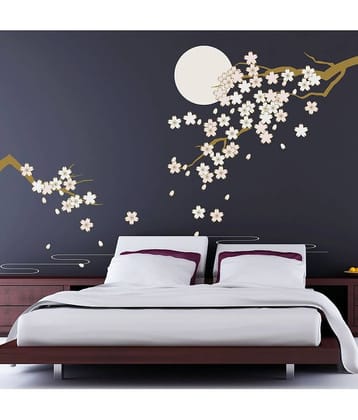Decor Villa White Branches Vinyl Multicolour Wall Stickers