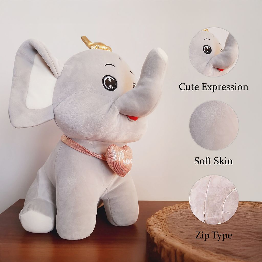Elephant Soft Toys | Elephant Stuffed Animal | Elephant Plush Toy | Giant Elephant Stuffed Animal | Snuggle Elephant | Elephant Cuddly Toy | Stuffed Elephant Toy | Large Plush Elephant | Huggady Elephant