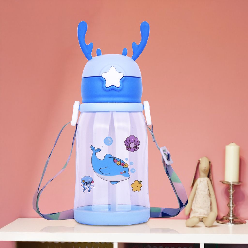 Kids School Water Bottle | Water Bottle With Straw | Best Water Bottle With Straw | Drink Bottle With Straw | Bottle With Straw | Cartoon Water Bottles | Children Water Bottle for School | Kids Water Bottle | Cute Water Bottle | School Kids Water Bottle