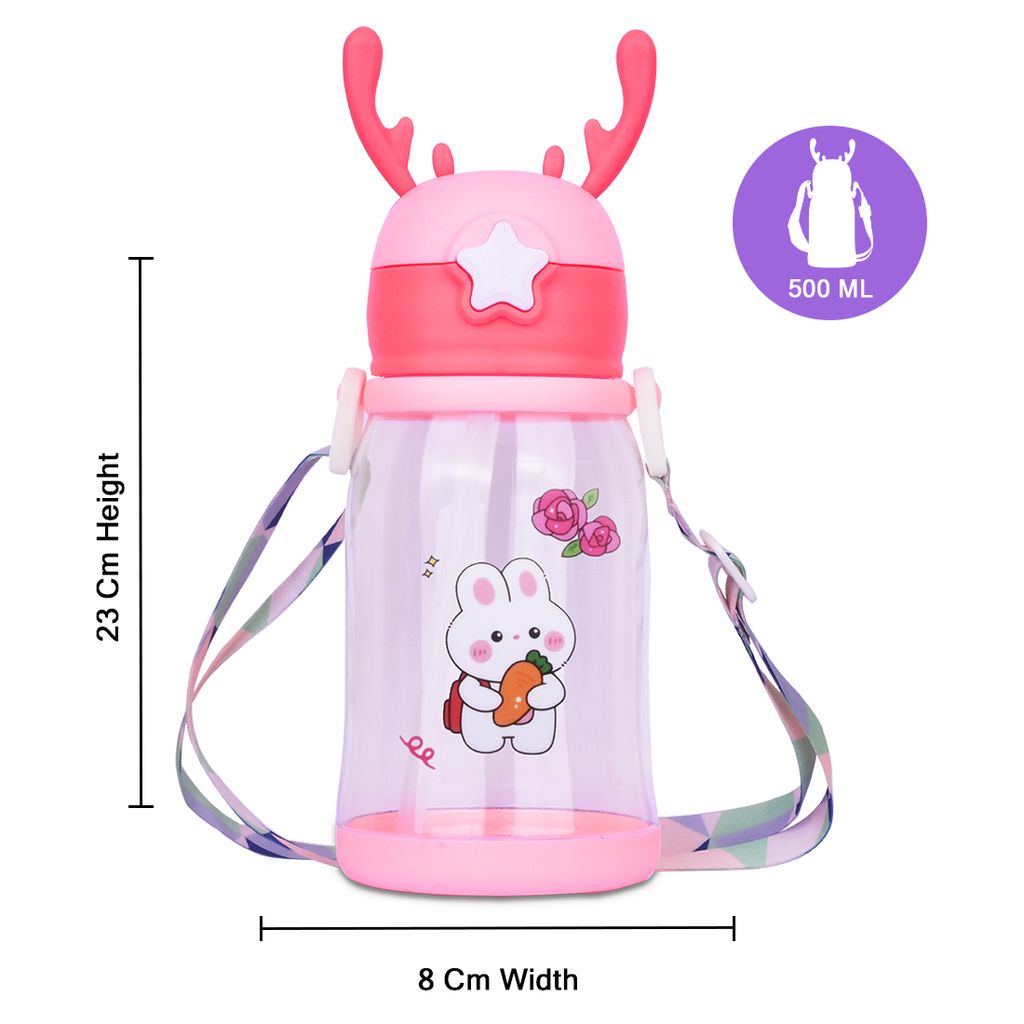 Kids School Water Bottle | Water Bottle With Straw | Best Water Bottle With Straw | Drink Bottle With Straw | Bottle With Straw | Cartoon Water Bottles | Children Water Bottle for School | Kids Water Bottle | Cute Water Bottle | School Kids Water Bottle