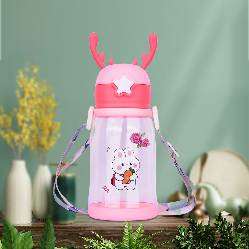 Kids School Water Bottle | Water Bottle With Straw | Best Water Bottle With Straw | Drink Bottle With Straw | Bottle With Straw | Cartoon Water Bottles | Children Water Bottle for School | Kids Water Bottle | Cute Water Bottle | School Kids Water Bottle