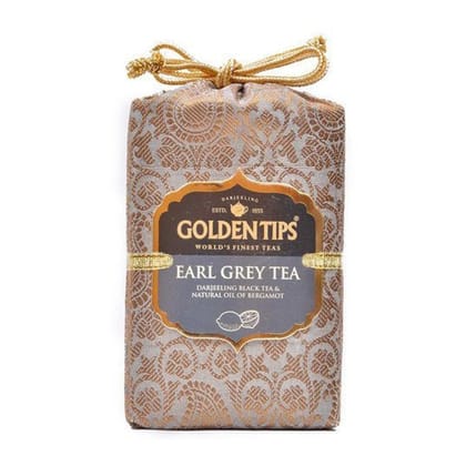 Golden Tips Premium Earl Grey Loose Leaf Black Tea,Full-Leaf Blend Infused with Bergamot, Refreshing & Citrusy Flavor, Classic English Tea, Aromatic & Rich Taste (200 Gram 100 cups)