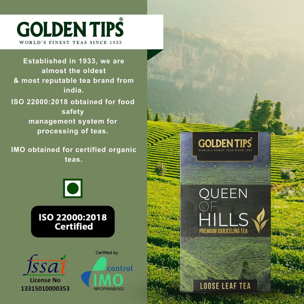 Golden Tips Queen of Hills Loose Leaves Tea (100 gm - 50 cups)