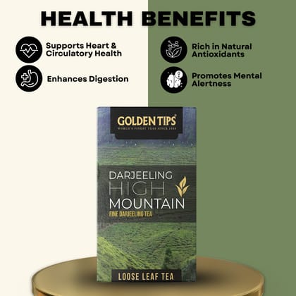 Golden Tips High Mountain Fine Darjeeling Loose Leaves Tea (3.53oz - 100 gram)