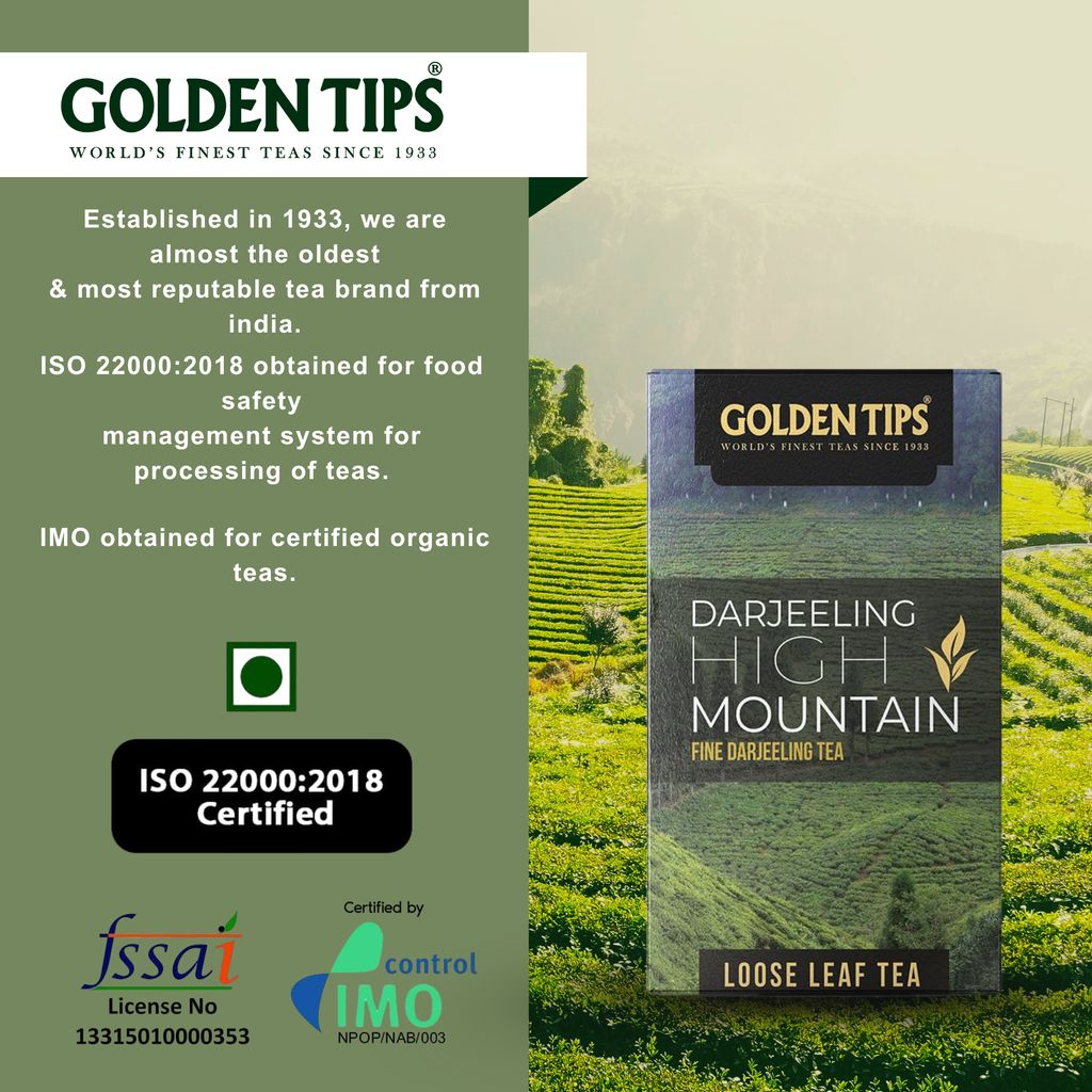 Golden Tips High Mountain Fine Darjeeling Loose Leaves Tea (3.53oz - 100 gram)