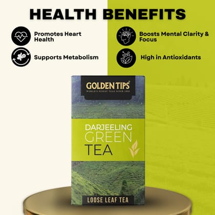 Golden Tips Darjeeling Loose Leaves Green Tea (100 gm - 50 cups)