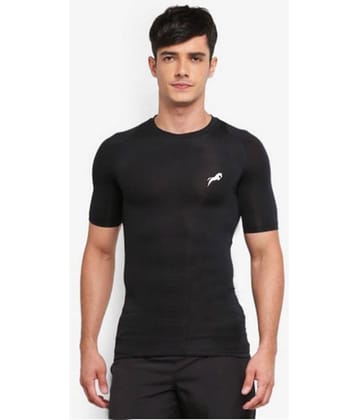 Just rider Nylon Compression Top Half Sleeve Tights T-Shirt for Sports