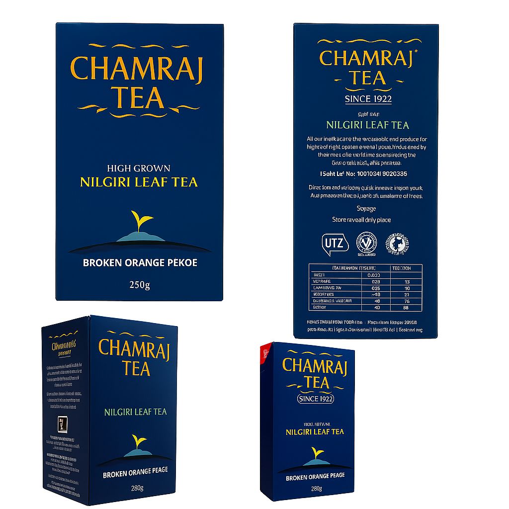 CHAMRAJ Nilgiri Leaf Tea - Broken Orange Pekoe (BOP) 250 g