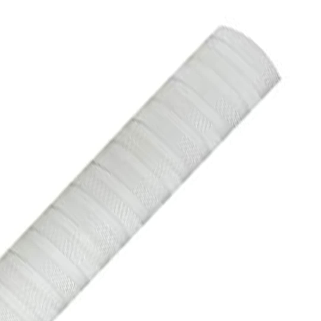 VR3 INTERNATIONAL | Rubber Ring Line Cricket Bat Grip (White, Full)