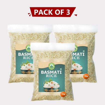 Basmati Rice - 1 kg (pack of 3)