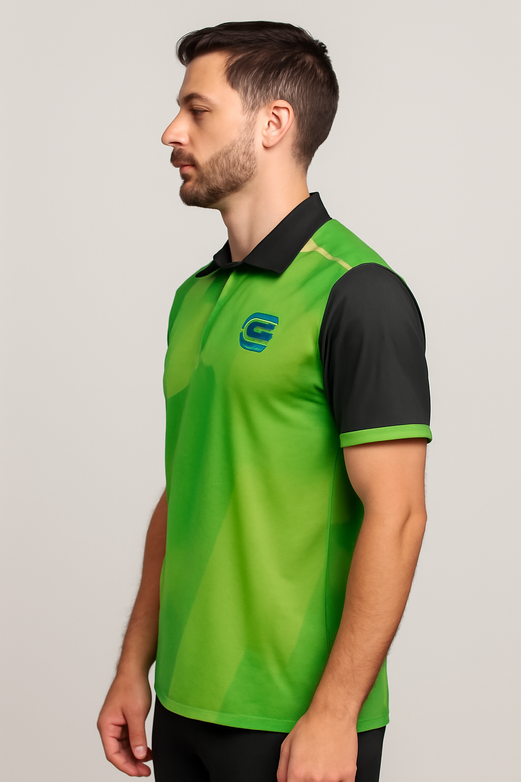 GS Sports Green Polo T-Shirt - Performance & Style