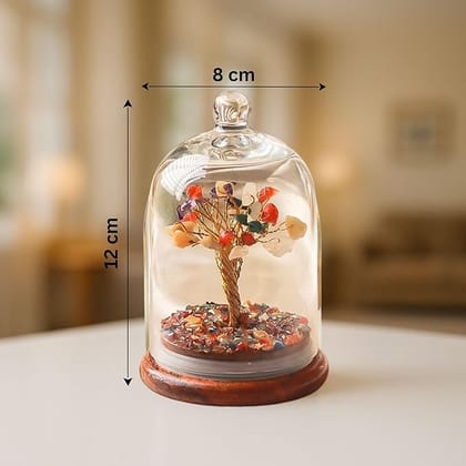 Crystal Chakra Tree | Encased Gemstone Bonsai for Healing, Energy Balance, Meditation | Spiritual Tree of Life with Natural Crystals for Positive Vibes | Perfect for Gift & Home Décor