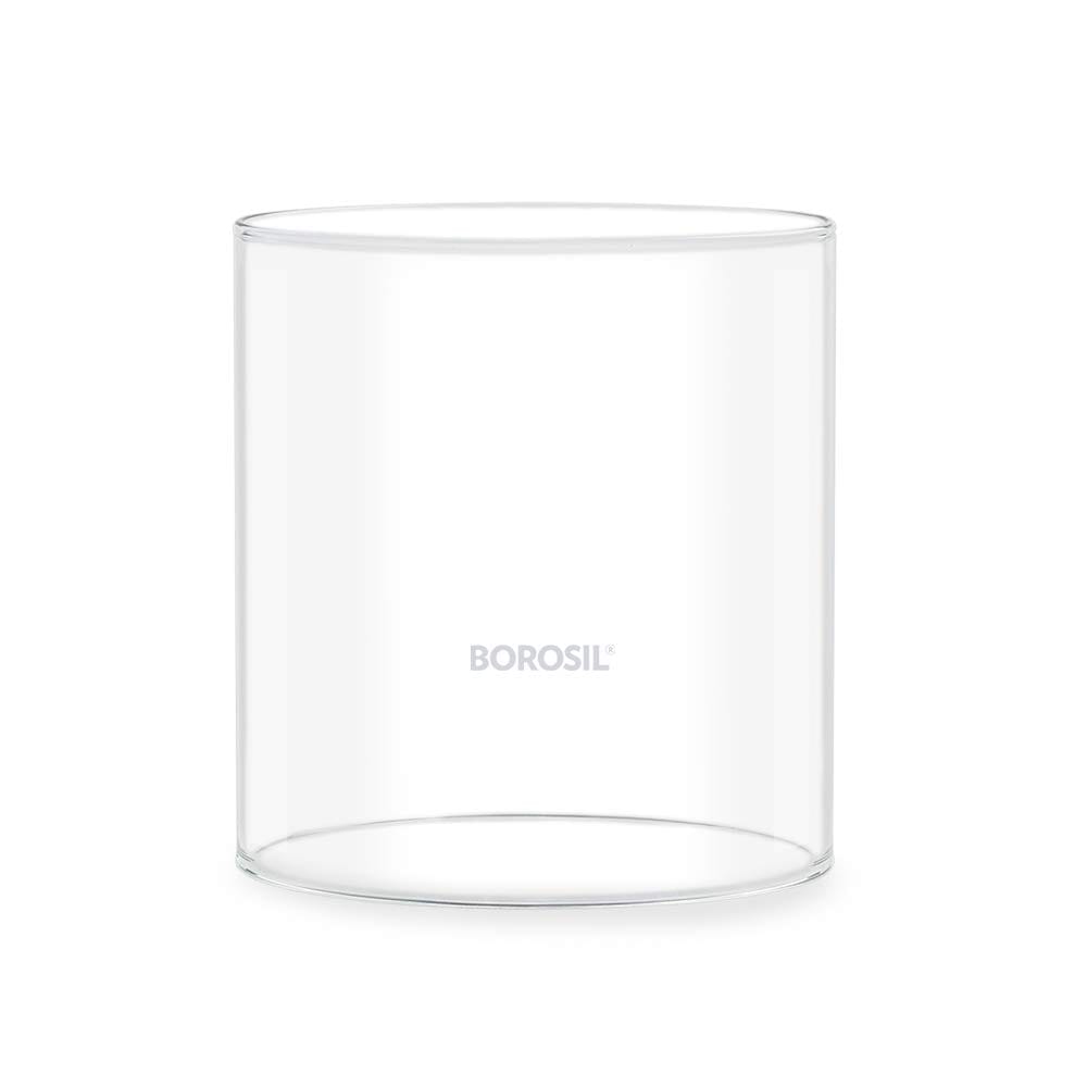 Borosil Borosilicate Brass Glass Akhand Diya (Large, Brass)