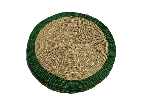 Handwoven Natural Fiber Placemats - Eco-Friendly Table Decor