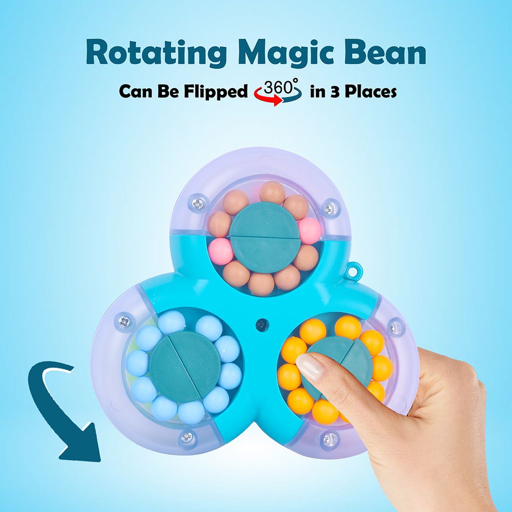 Magic Bean Puzzle Toy | Stress Relief Toy | Magic Bean Puzzle | Magic Bean Cube Spinner | Magic Bean Rotating Puzzle | Magic Bean Spinner | Rotating Finger Cube Puzzle | Rotating Magic Bean Puzzle | Puzzle Toys