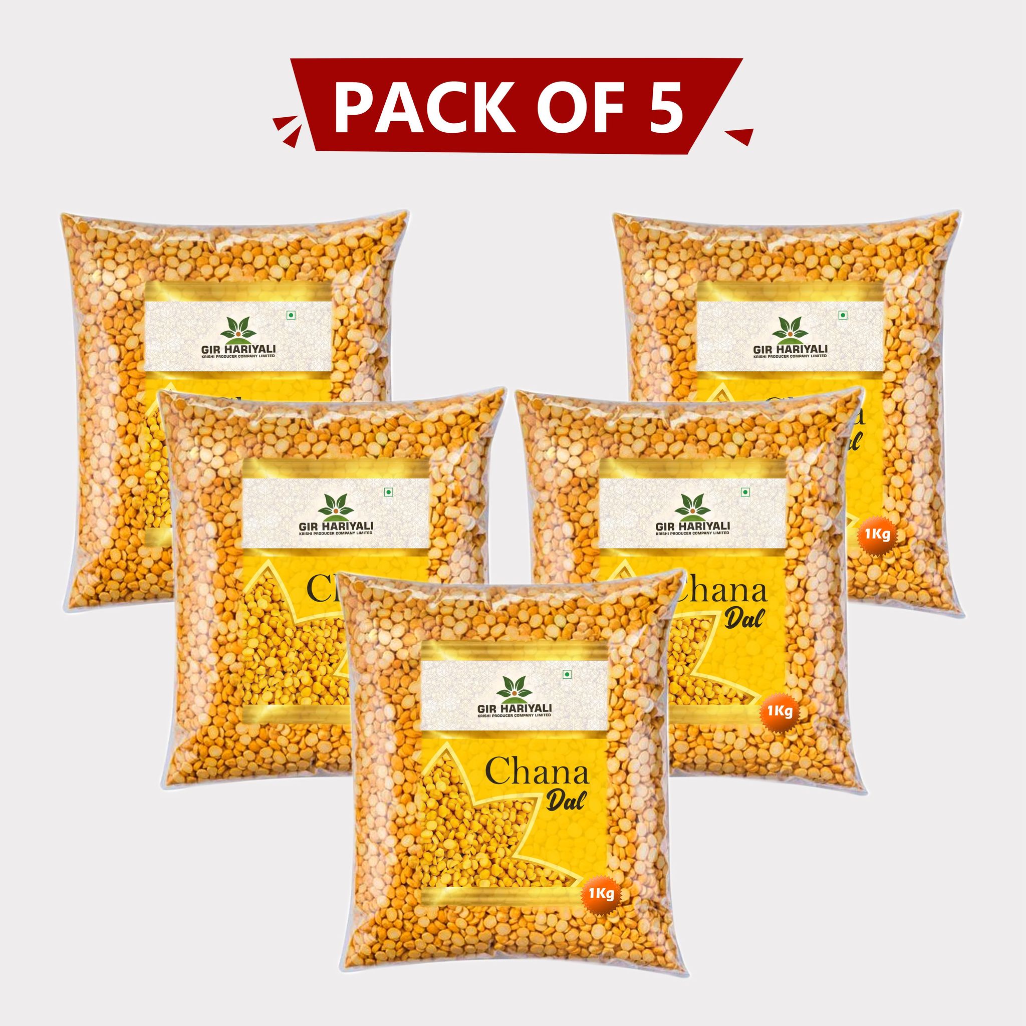 Chana Dal (1 kg) - Pack of 5