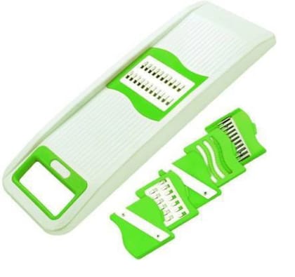Multi-Functional Vegetable Slicer 6 in 1 with Interchangeable Blades  (ABS Plastic)