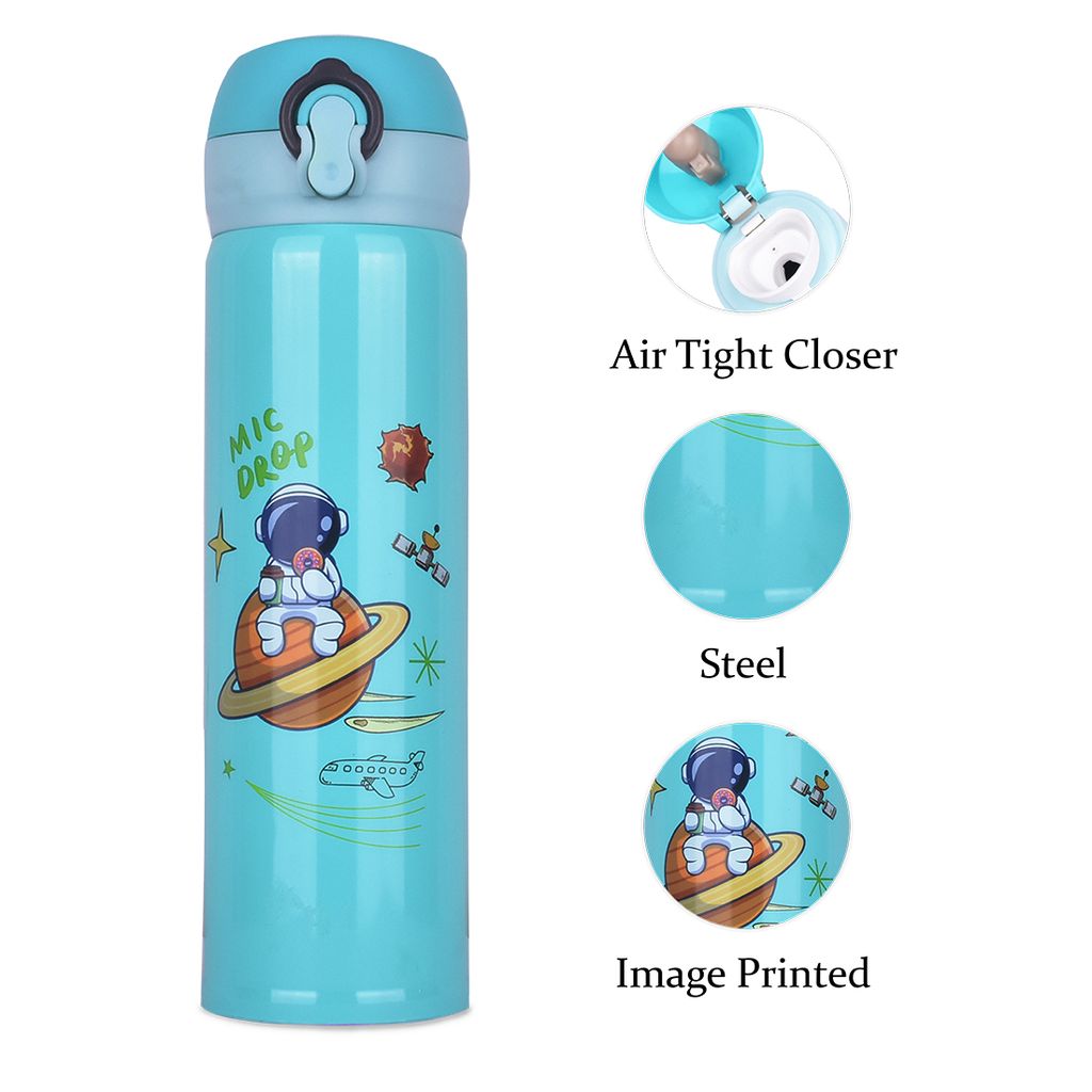 Astronaut Water Bottle | Water Bottle For Astronaut | Water Container For Astronaut | Stainless Steel Water Bottle | Kids Steel Water Bottle | Insulated Water Bottle | Stainless Steel Water Bottle | Sipper Water Bottle | Cute Water Bottle