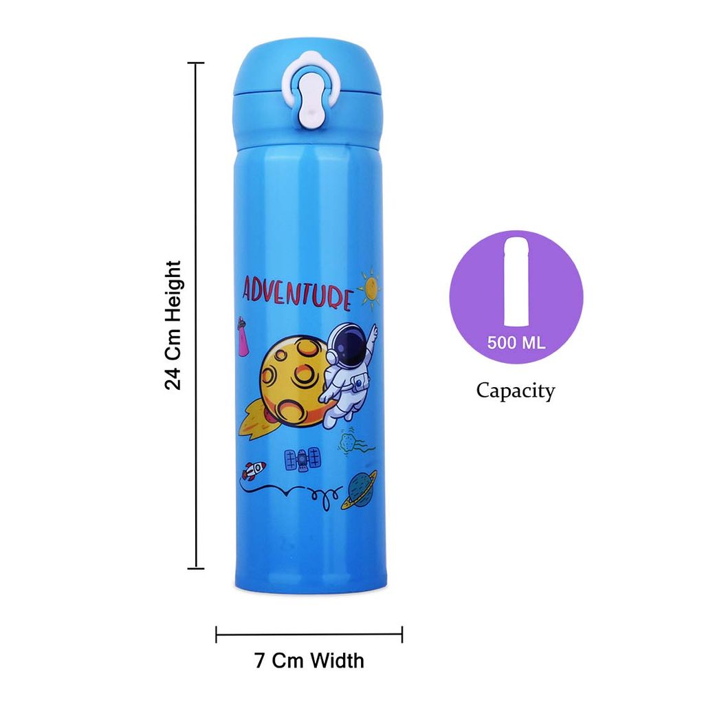 Astronaut Water Bottle | Water Bottle For Astronaut | Water Container For Astronaut | Stainless Steel Water Bottle | Kids Steel Water Bottle | Insulated Water Bottle | Stainless Steel Water Bottle | Sipper Water Bottle | Cute Water Bottle