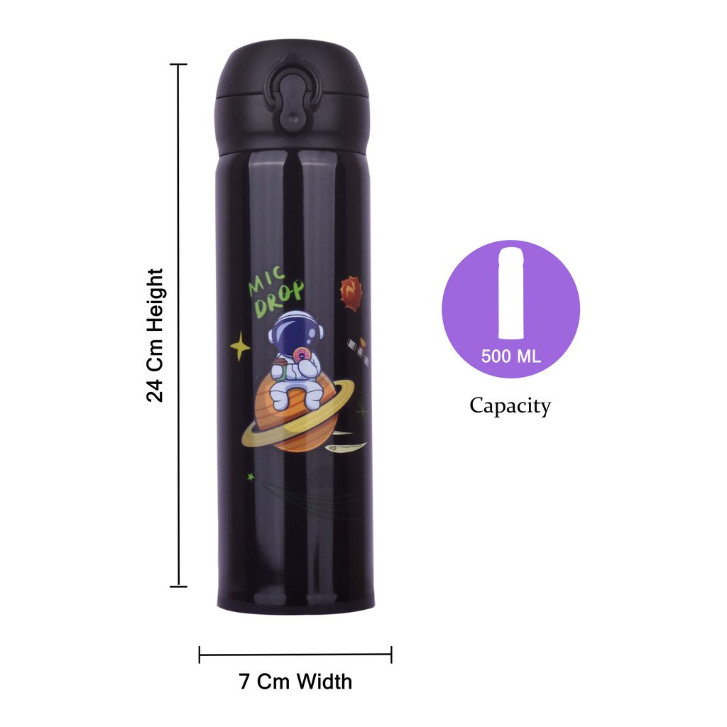 Astronaut Water Bottle | Water Bottle For Astronaut | Water Container For Astronaut | Stainless Steel Water Bottle | Kids Steel Water Bottle | Insulated Water Bottle | Stainless Steel Water Bottle | Sipper Water Bottle | Cute Water Bottle