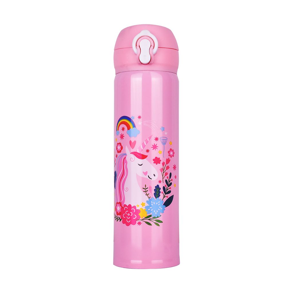 Unicorn Water Bottles | Pink Unicorn Water Bottle | Stainless Steel Unicorn Water Bottle | Kids Water Bottle | Children's Water Bottle | Cute Water Bottle | School Kids Water Bottle | Glitter Unicorn Water Bottle
