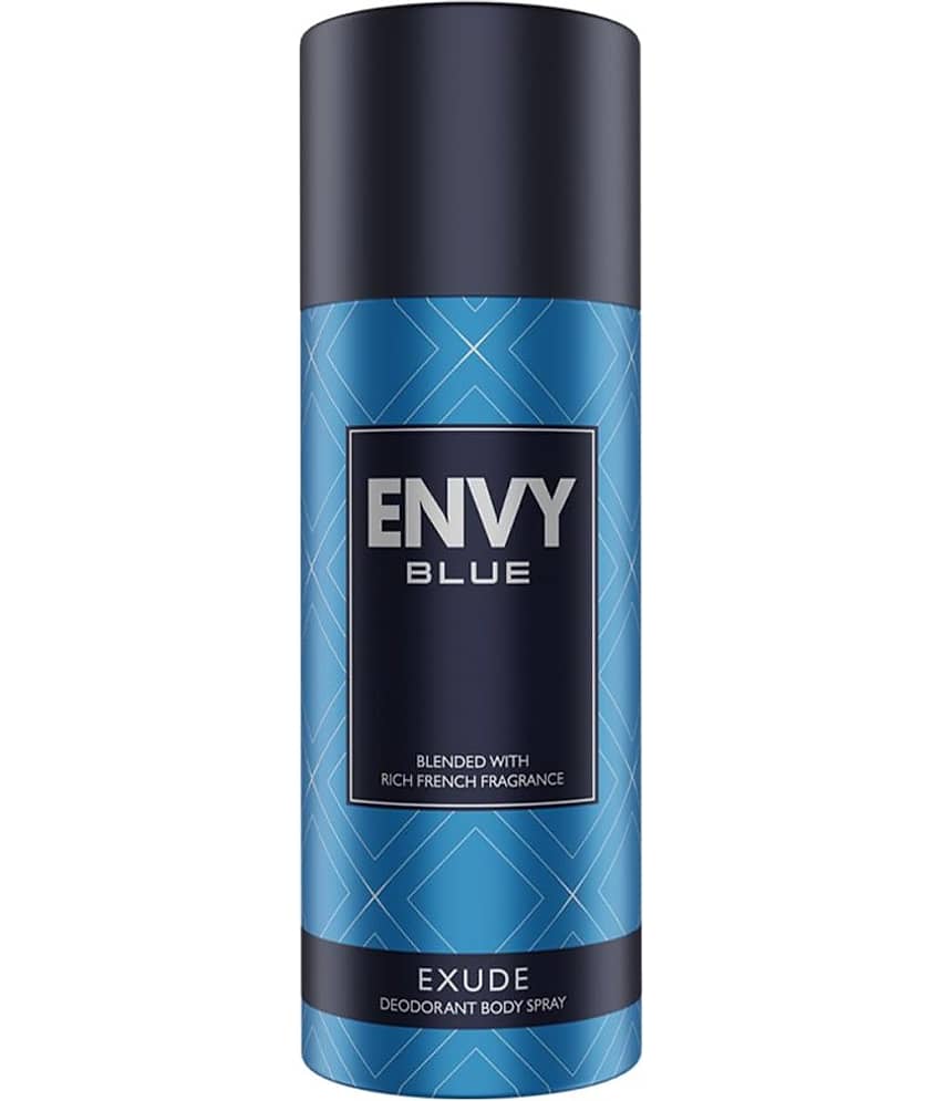 Envy Blue Exude Deodorant Spray for Men 165 ml ( Pack of 1 )