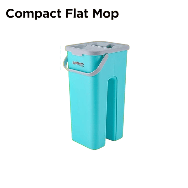 Mini Flat Mop with Bucket 2.8 L, Flexible Kitchen tap Flat Squeeze Bucket System Cleaning Supplies 360 Flexible Head,Pocha for Floor Cleaning with 2 Reusable Pads Clean