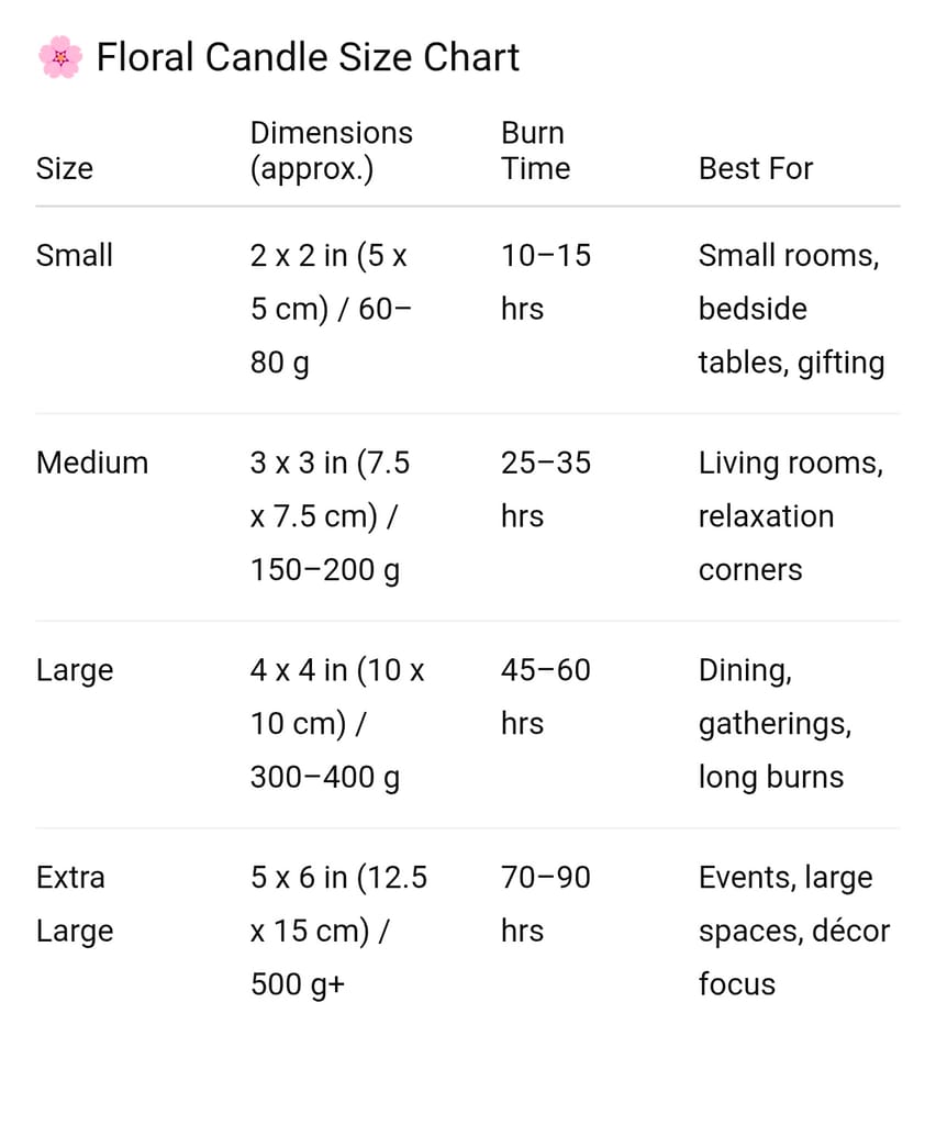 Size Guide