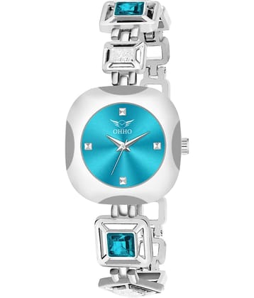 OHHO - Silver Metal Analog Womens Watch