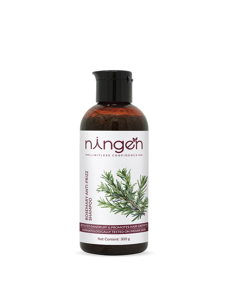 Ningen Rosemary Anti-Frizz Shampoo | Organic Moisture Locking Shampoo | Shampoo for Silky Hair