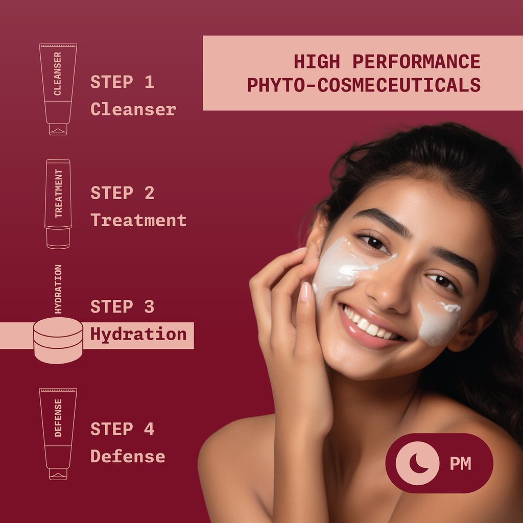 Ningen Petunia Anti-Blemish Radiance Cream I Enriched with Date Palm, Coffeeberry & Pomegranate Extracts I Dermatologically Tested, Paraben Free I Treats wrinkles, blemishes and stretch marks I 100g